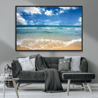 Sea View From the Beach Canvas Print