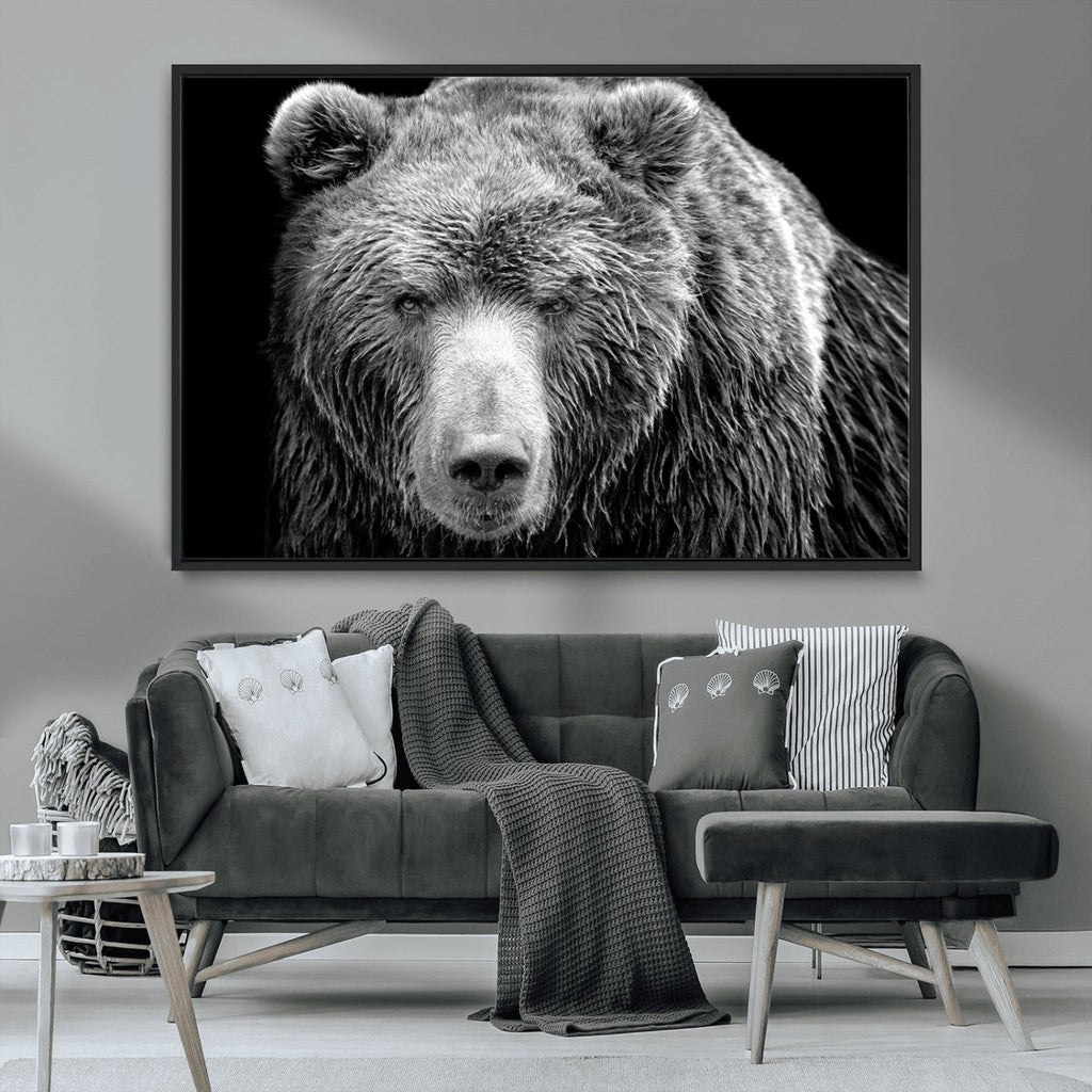 399 Grizzly Bear Canvas Print, Ready to Hang Wall Art