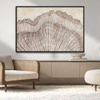 Tree Ring Wall Art Triptych, Rustic Wood Ring Canvas Print