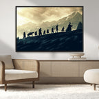 Fellowship Journey Wall Art | Fantasy Adventure Canvas Print