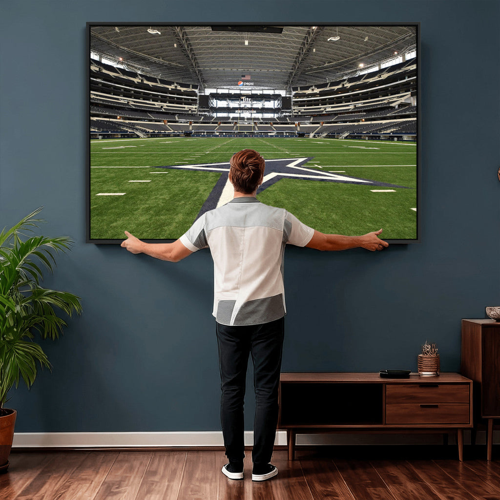 Dallas Cowboys Football Team Print - Arlington AT&T Stadium