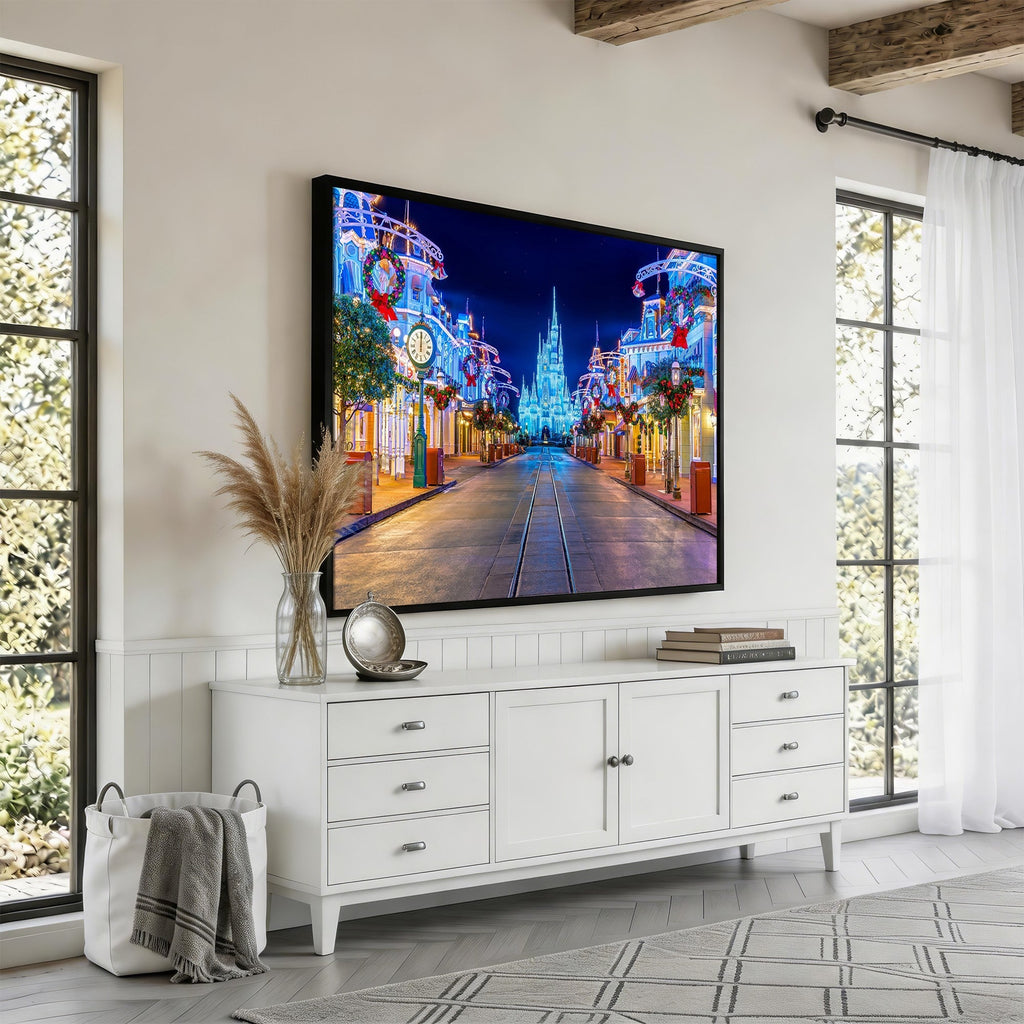 Disney Wall Art | Castle Large Wall Art, Disney Magic Kingdom Print for Kids Room Decor