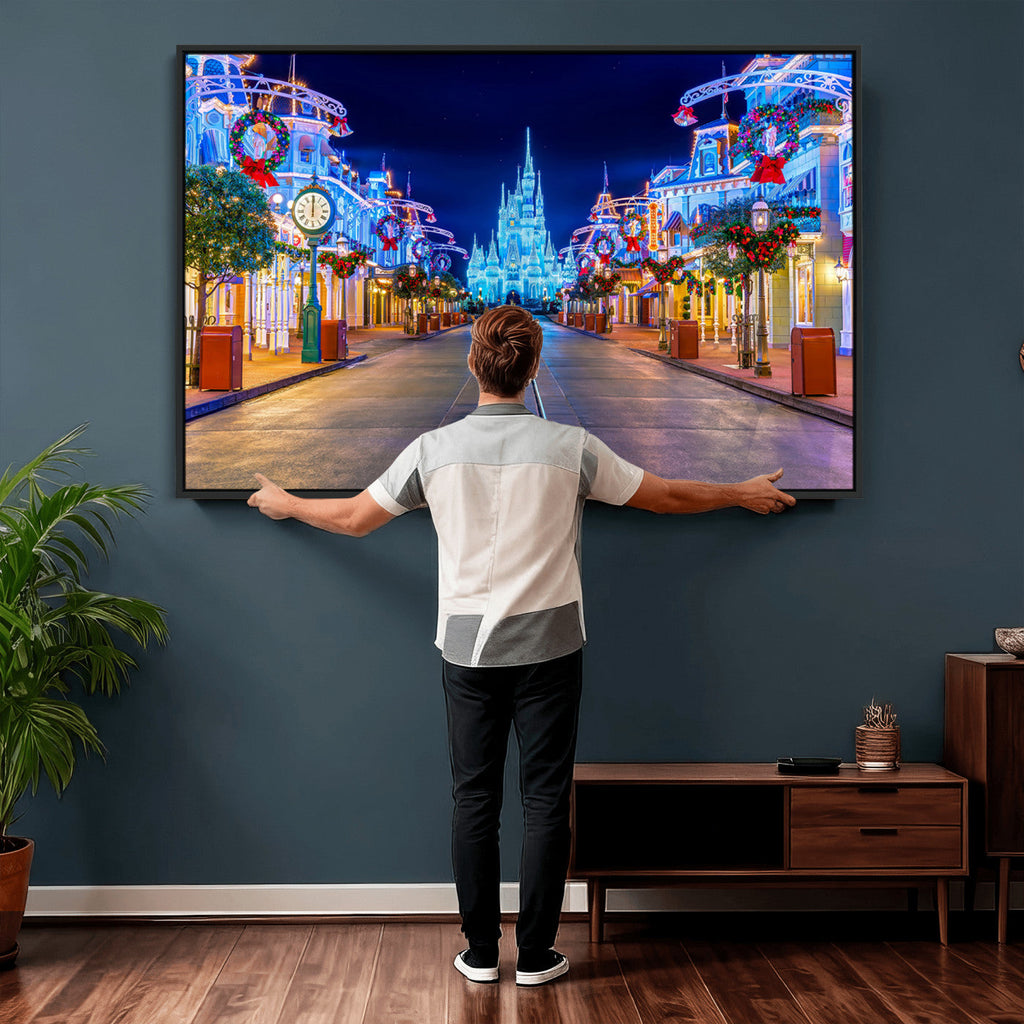 Disney Castle Wall Art | Large Magic Kingdom Canvas Artwork
