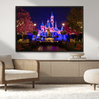 Disney Castle Wall Art | Framed Magic Kingdom Canvas