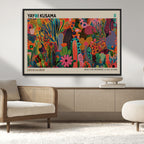 Framed Yayoi Kusama 1986 Wall Art Print | Japanese Wall Art, Wabi Sabi Abstract Landscape