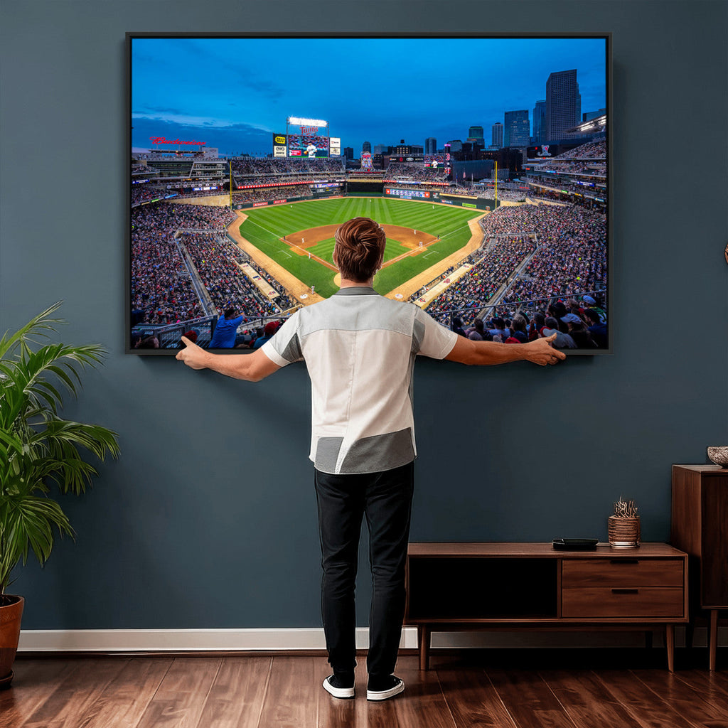 Target Field Stadium Wall Art Canvas Print, Minnesota Twins
