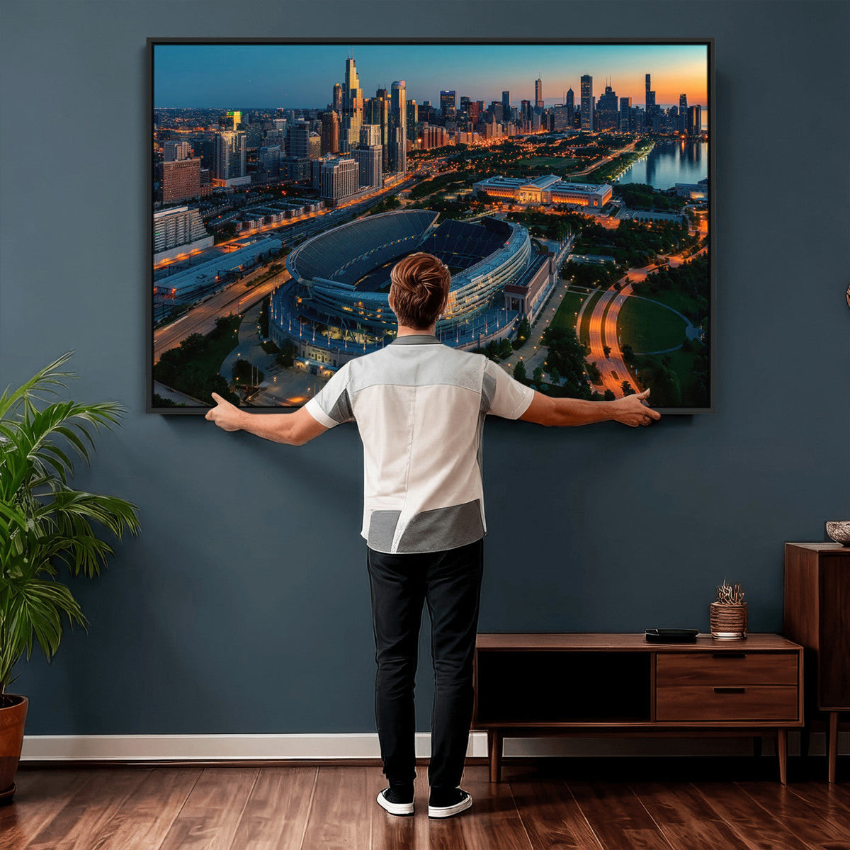 Chicago Bears Soldiers Field Wall Art Canvas Print