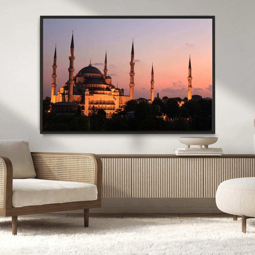 Wall Art Turkey Istanbul Skyline Canvas Print