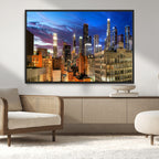 Los Angeles Night Wall Art Canvas Print