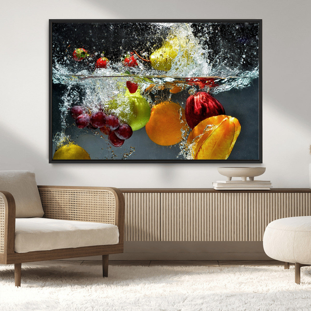 Kitchen Vegetables World Wall Art Canvas Print