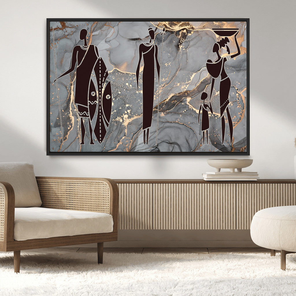 African American Wall Art | Elegant African Women Canvas Print