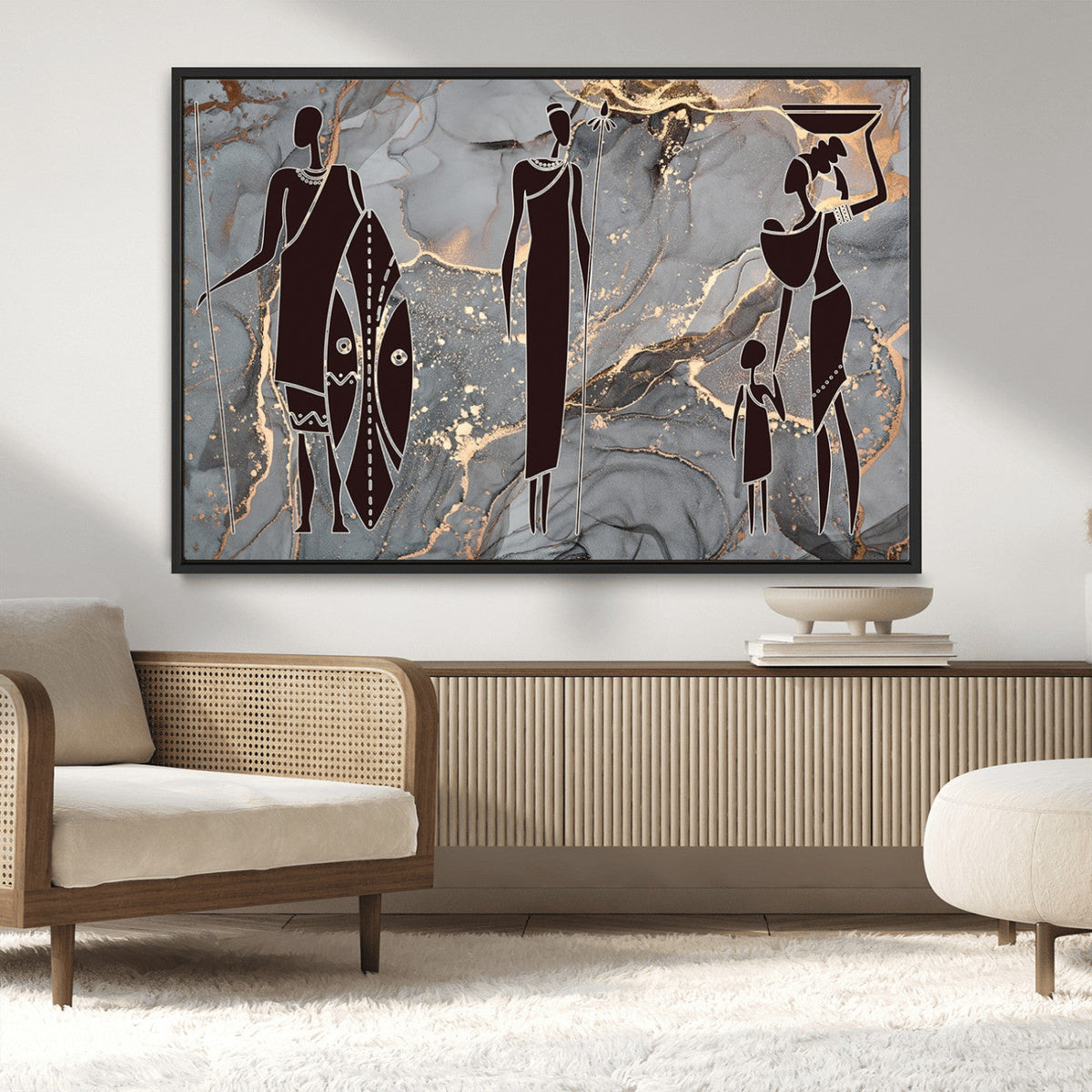 African American Wall Art | Elegant African Women Canvas Print