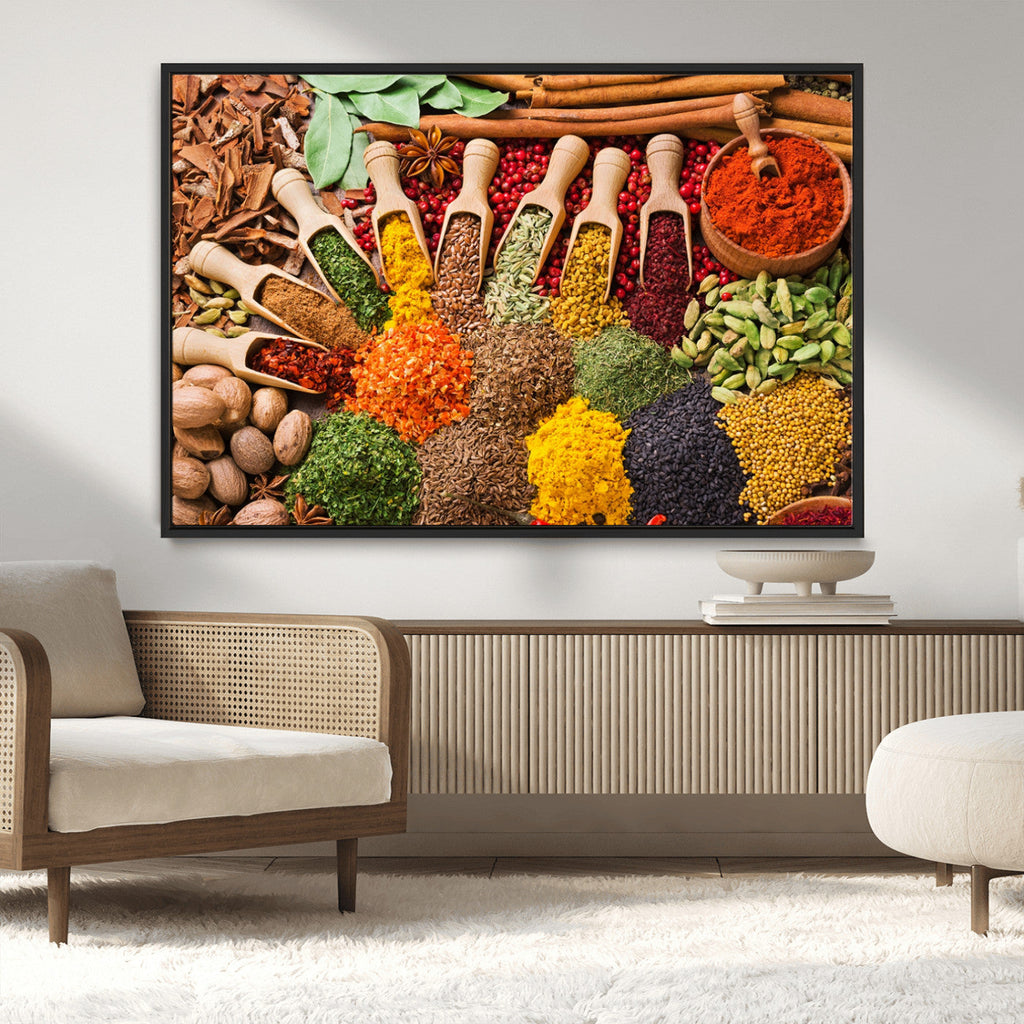 Spices Kitchen Wall Art Canvas Print