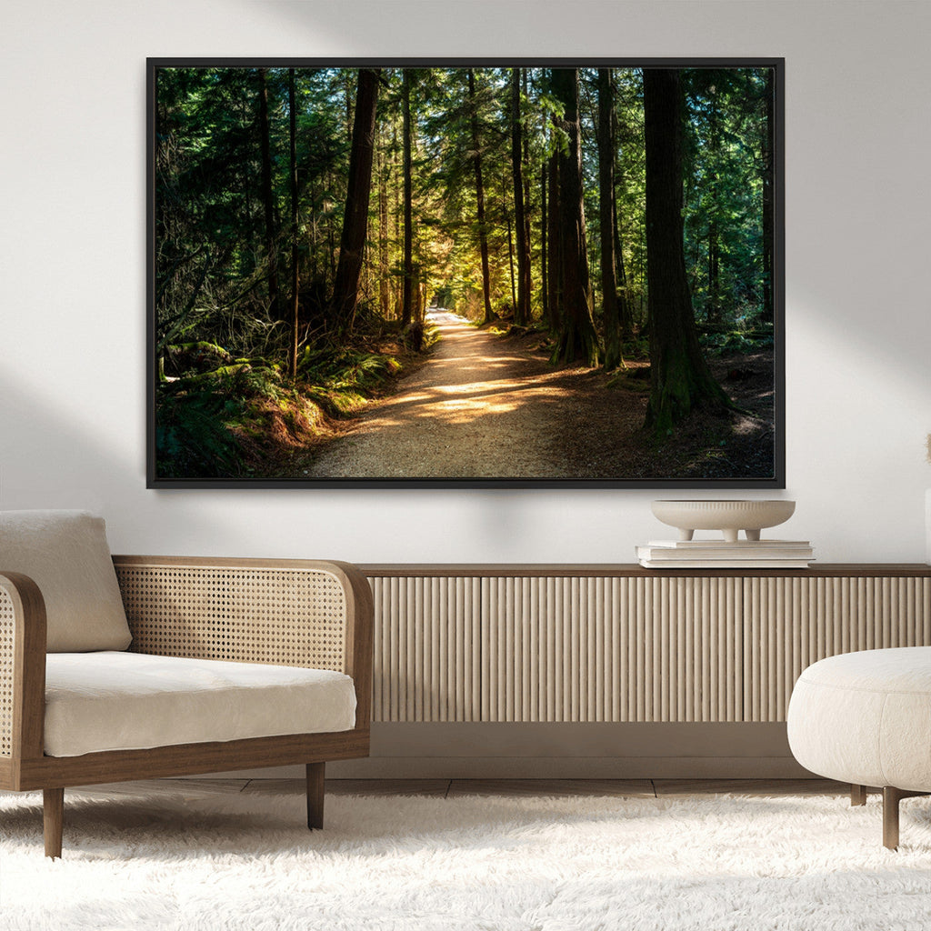 Natural Landscape Wall Art Relaxing Forest Canvas Print