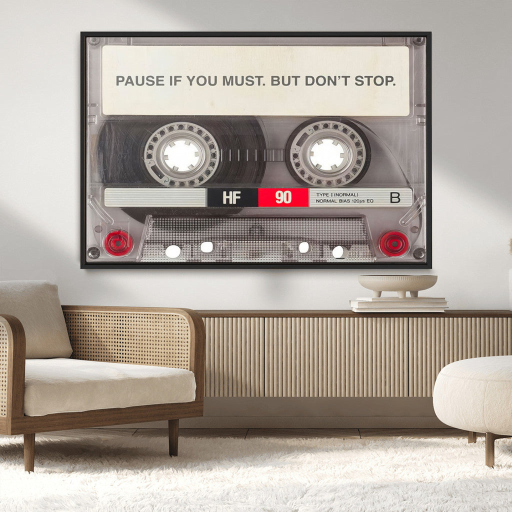 Music Cassette Iconic Wall Art Canvas Print