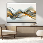 Abstract Wave Canvas Wall Art | Fluid Contemporary Elegance in Motion