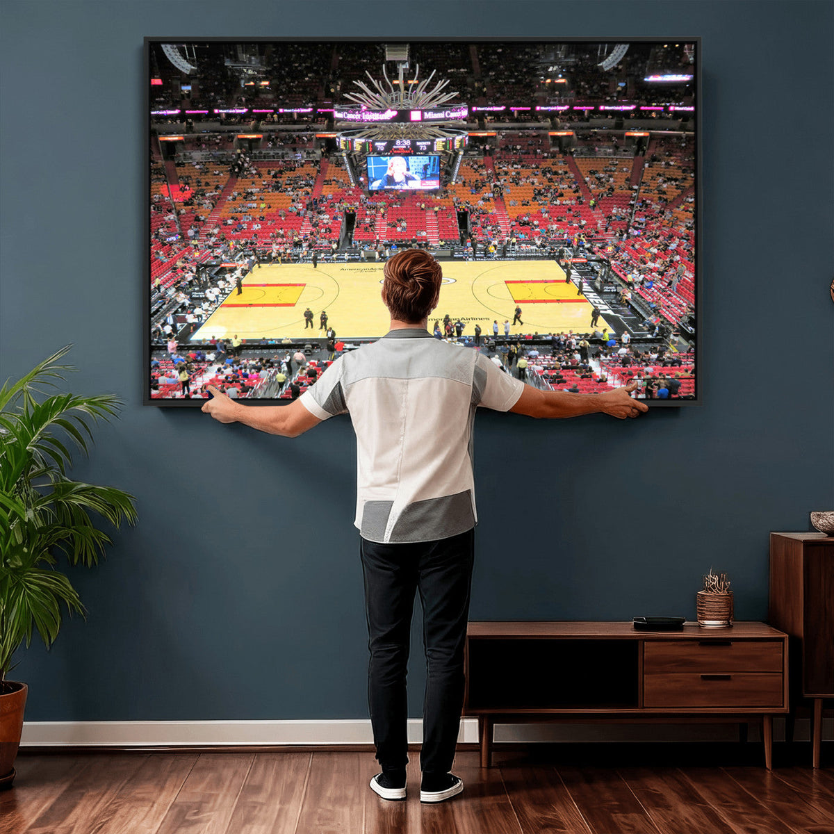 Miami Heat Basketball Team Print Wall Art, Kaseya Center