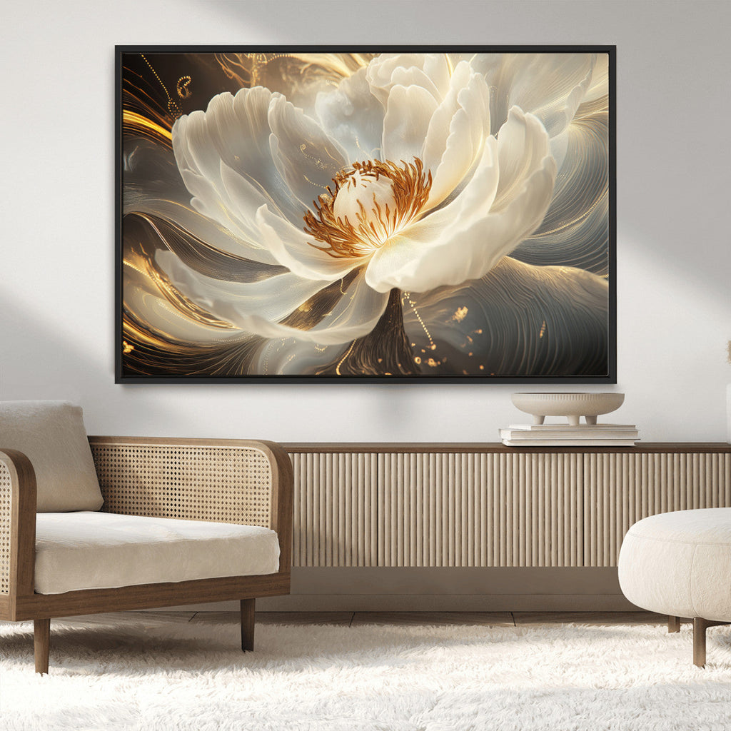 Abstract Floral Wall Art Canvas Print