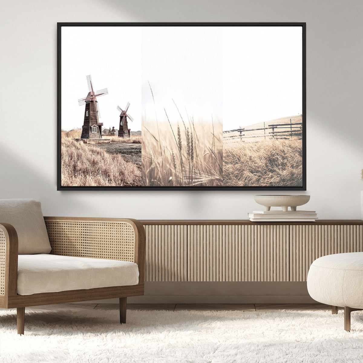Farm Prints, Set of 6 Farmhouse Wall Art Canvas, Country House Decor