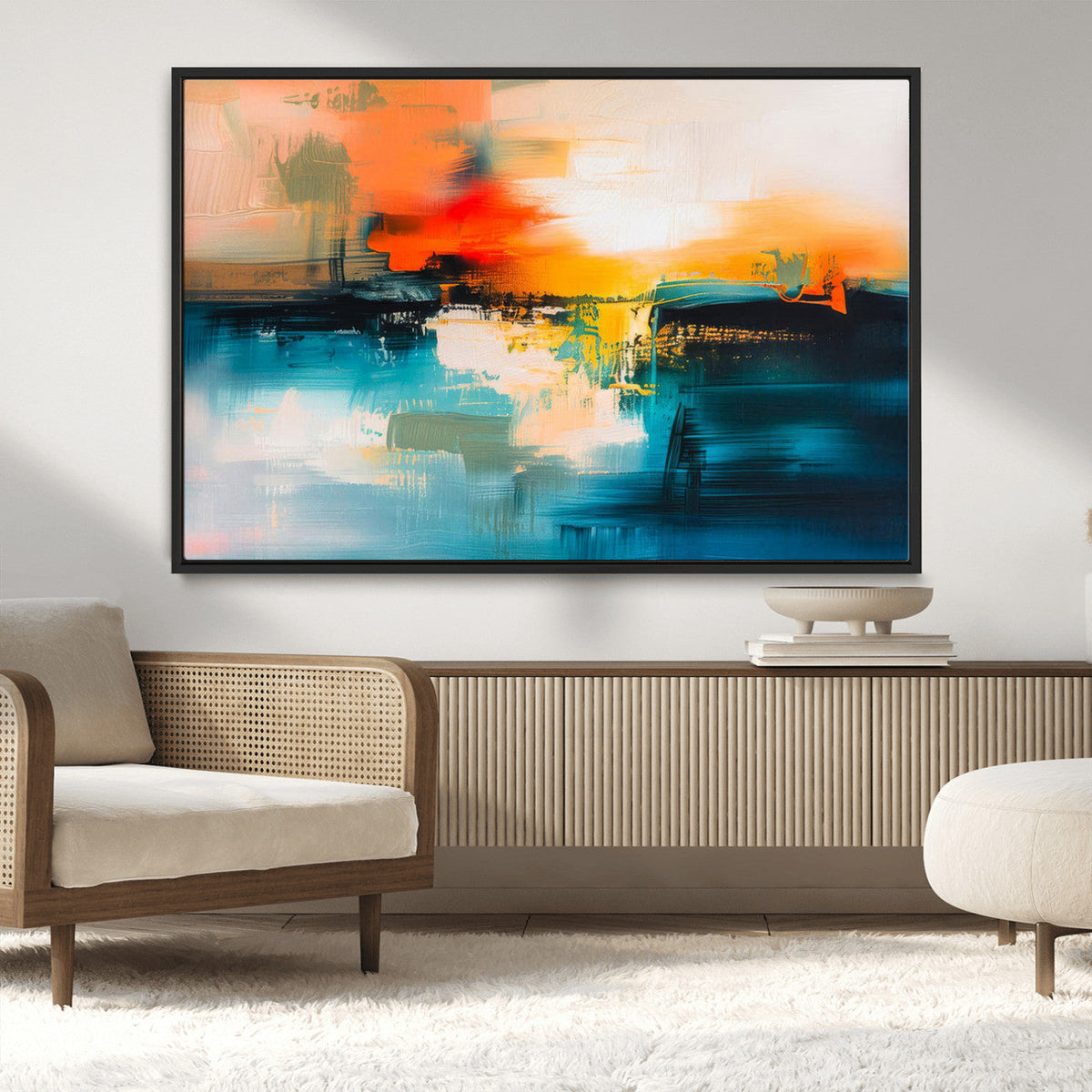 Colorful Abstract Wall Art | Bold Modern Canvas Print | Ready to Hang
