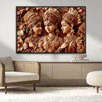 Indian Woman Statue Wall Art Canvas Print