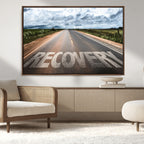 Recovery Road Wall Art Canvas Print