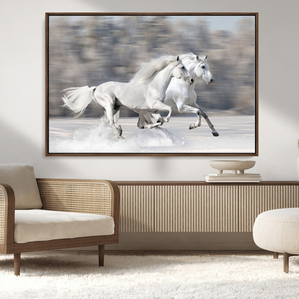 The White Horses Wall Art, Framed White Horses Wall Art