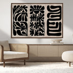 Canvas Print Wall Art Abstract Art Boho, Framed Boho Art