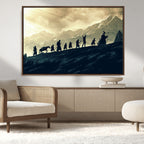 Fellowship Journey Wall Art | Fantasy Adventure Canvas Print