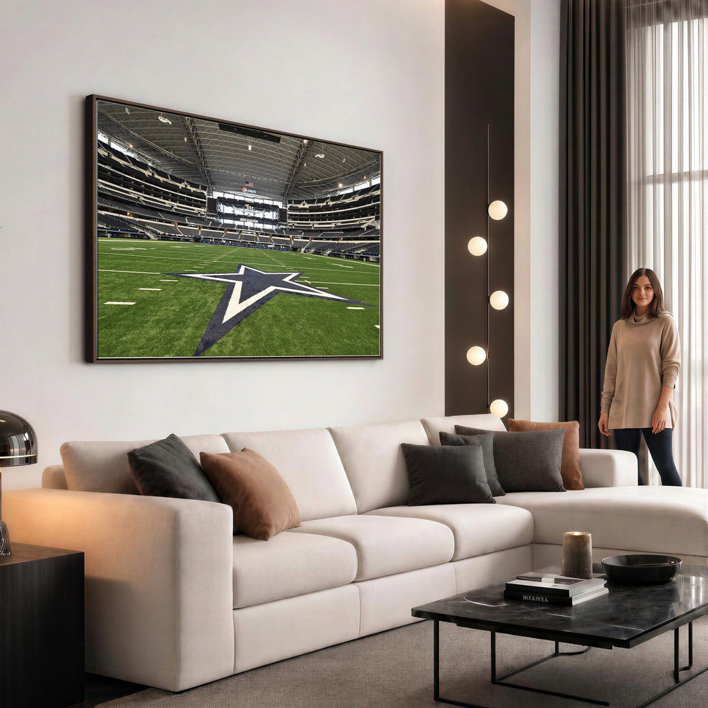 Dallas Cowboys Football Team Print - Arlington AT&T Stadium