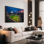Target Field Wall Art Canvas Print, Baseball Stadium Scene