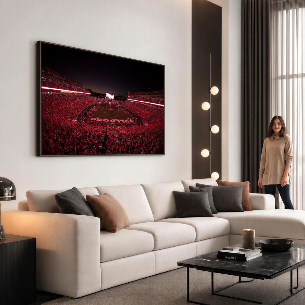 Dooley Stadium Wall Art, Sports Arena Canvas Print, Dooley Field Sanford Stadium