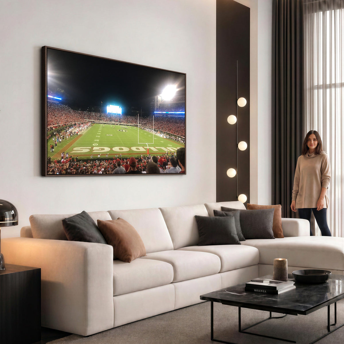 Dooley Stadium Wall Art, Sports Arena Panoramic Canvas