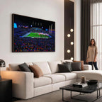 Ole Miss Rebels Vaught Hemingway Stadium Wall Art Canvas Print