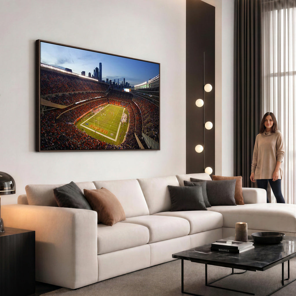 Chicago Bears Soldier Field Canvas Wall Art, NFL Stadium Panorama