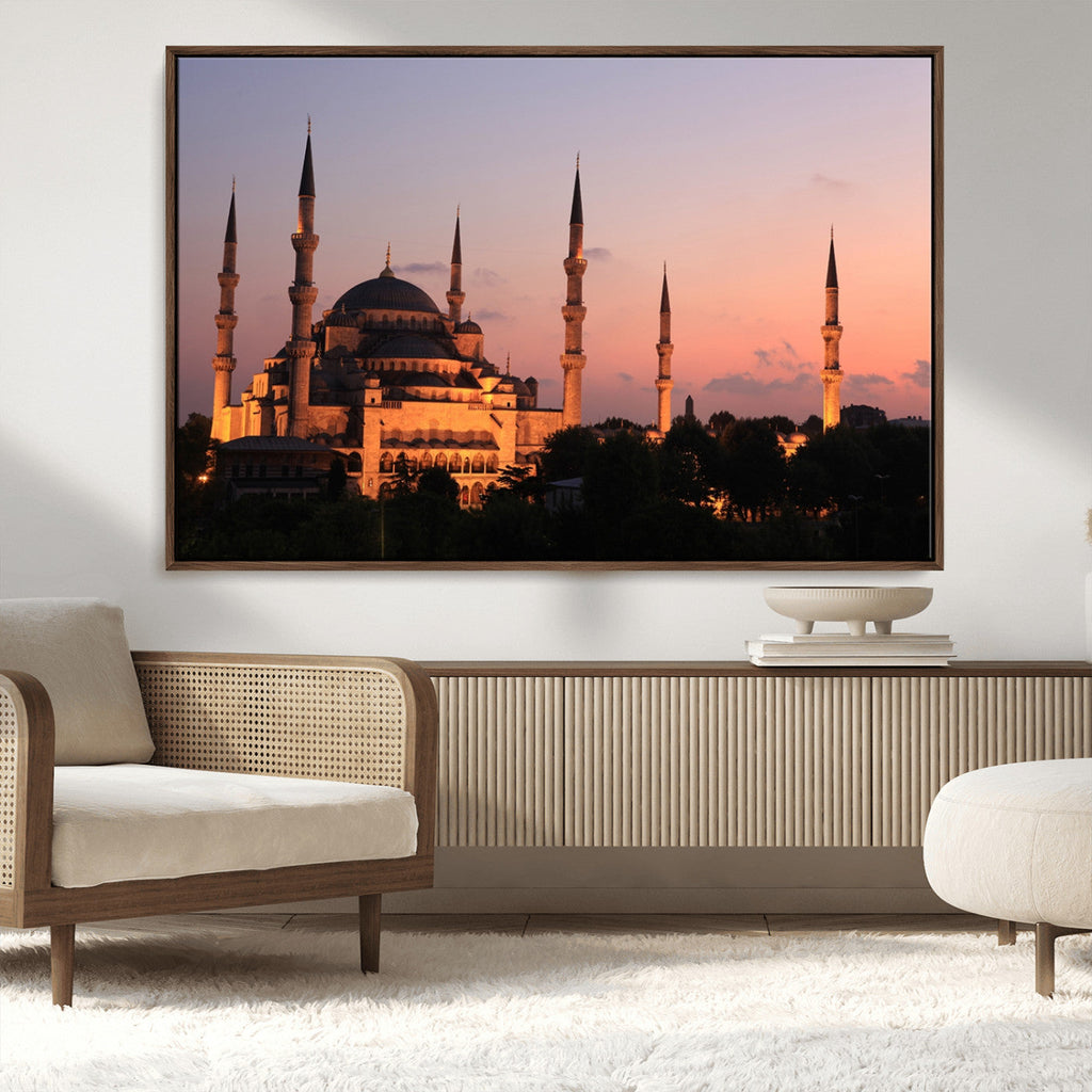 Wall Art Turkey Istanbul Skyline Canvas Print