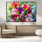 Oil Flower Abstract Canvas Print