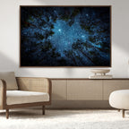 Forest and Stars Wall Art Canvas Print