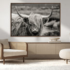 Cow Focus Canvas Wall Art Print