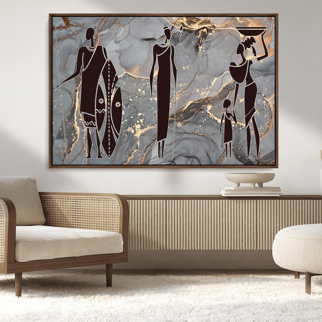 African American Wall Art | Elegant African Women Canvas Print
