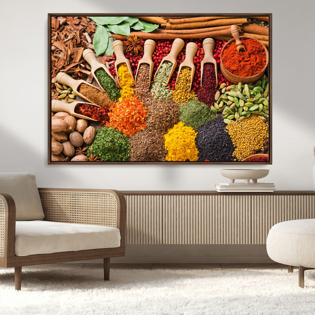 Spices Kitchen Wall Art Canvas Print