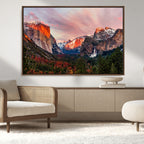 Yosemite Half Dome Wall Art Canvas Print El Capitan