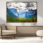 Yosemite Park Half Dome 3 Panel Canvas Print | Large Giclée Landscape Wall Art