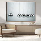 Newton's Cradle Wall Art Canvas Print | Framed Newton Cradle Wall Art