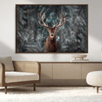 Wall Art Deer Art Animal Canvas, Framed Wall Art Deer Canvas