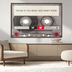 Music Cassette Iconic Wall Art Canvas Print