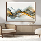 Abstract Wave Canvas Wall Art | Fluid Contemporary Elegance in Motion