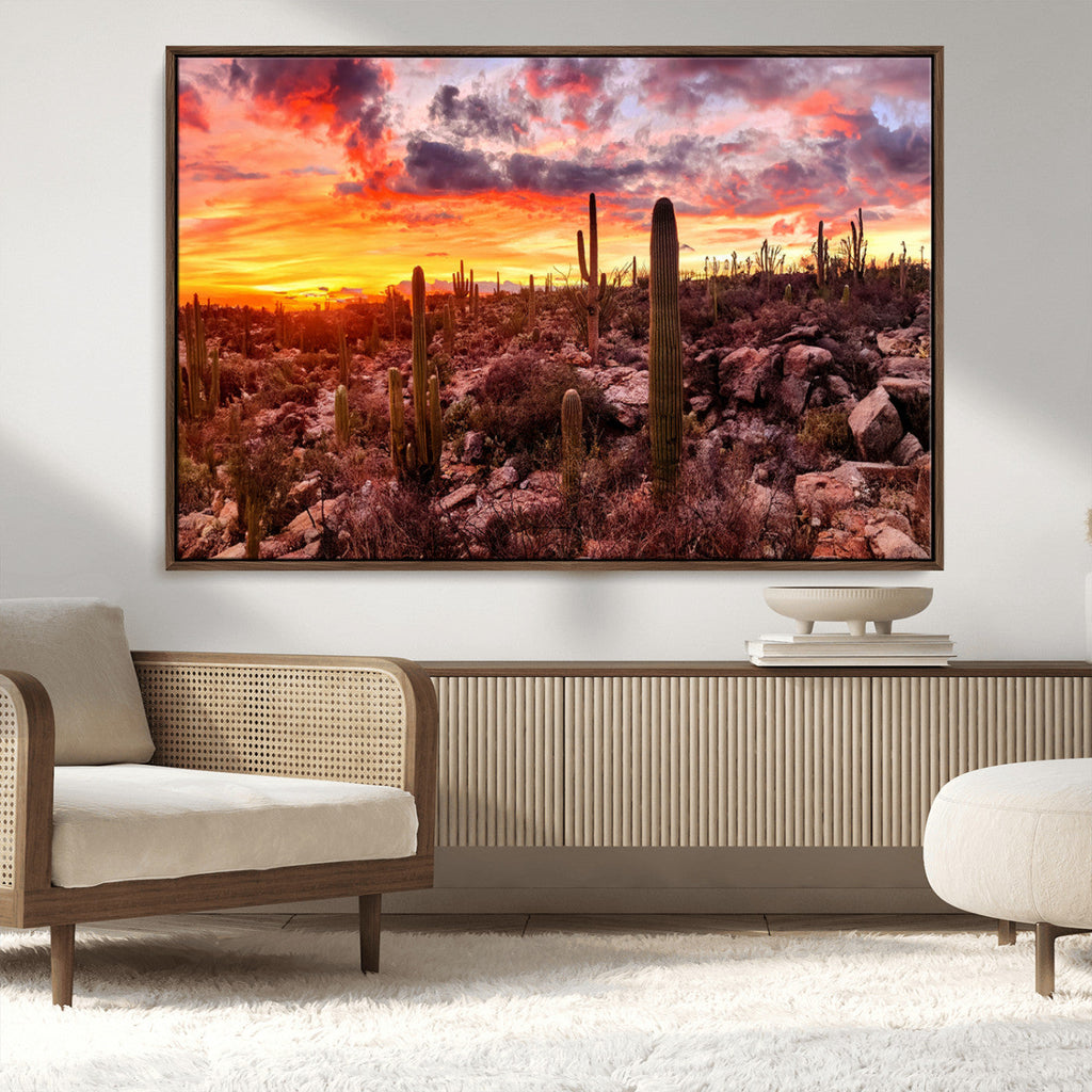 Arizona Desert Print, Western Cowboy Wall Art Print