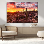 Arizona Desert Print, Western Cowboy Wall Art Print