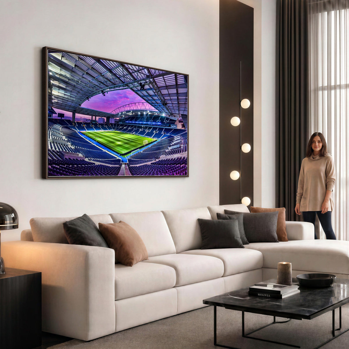 FC Porto Soccer Team Print Canvas, Dragon Stadium Wall Art